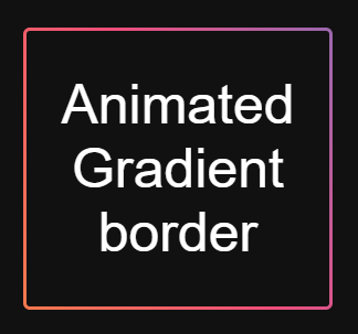 Animated Gradient Border